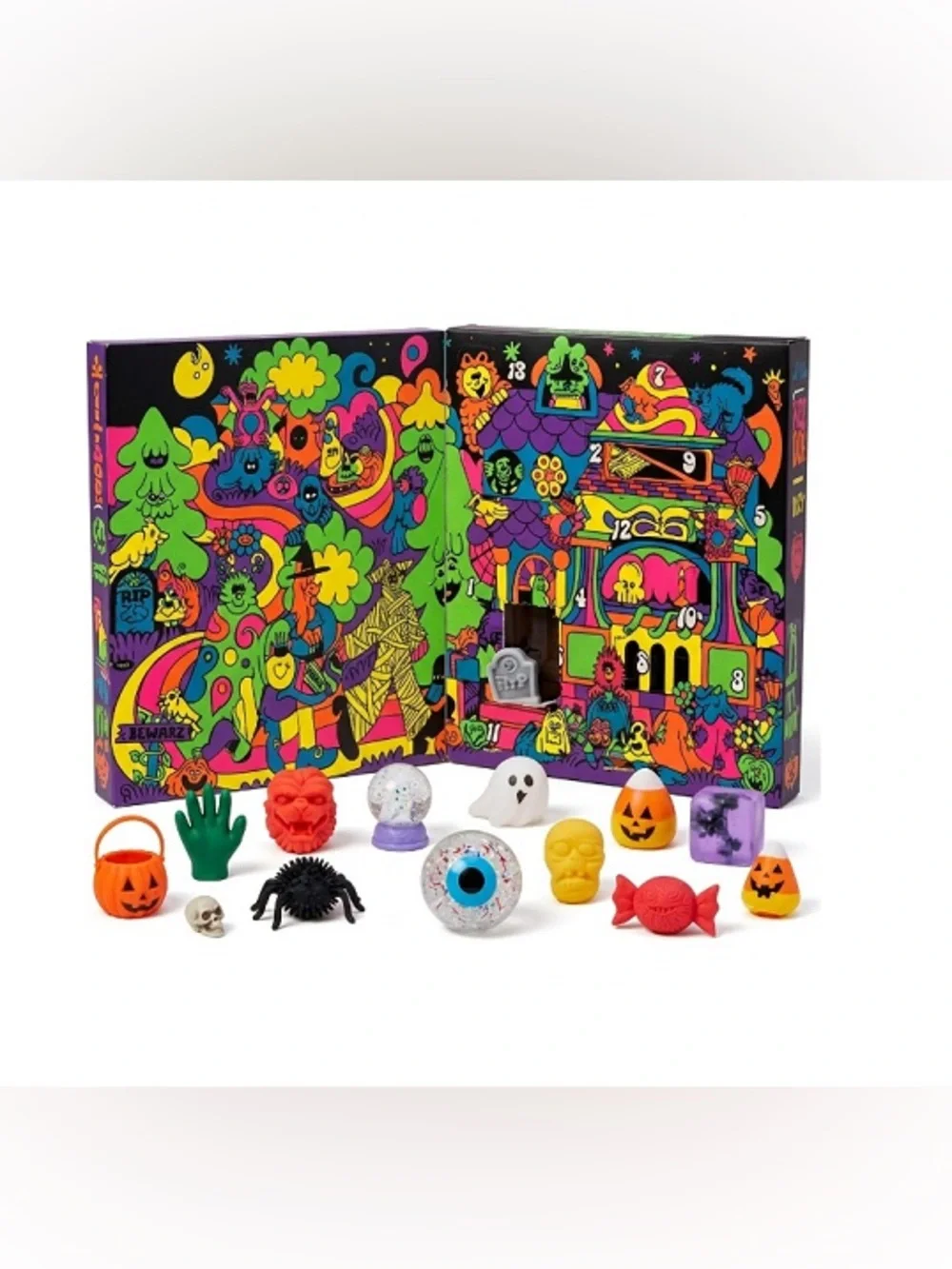 Funky Frights Squish-O-Ween Countdown - Neon Multi
